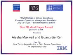 Best Paper Award