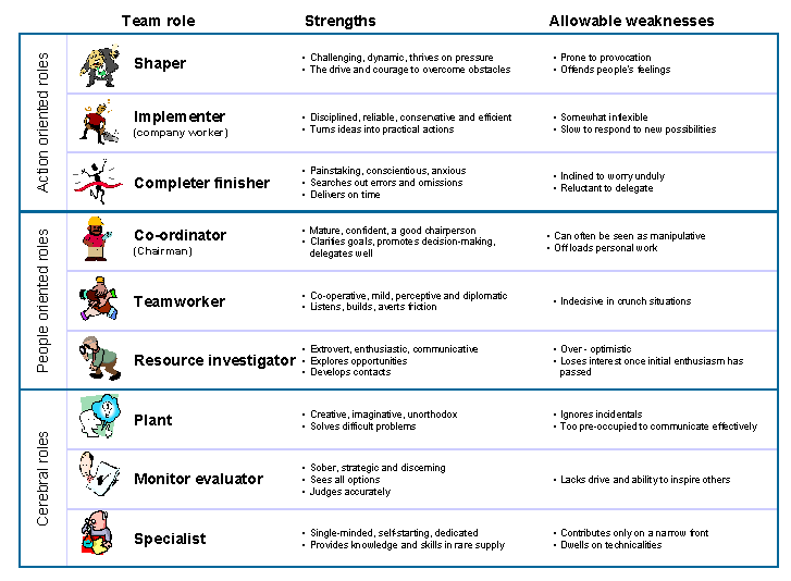 Belbin team roles