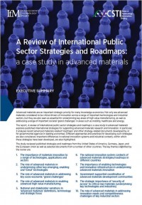 A Review of International Public Sector Strategies and Roadmaps: a case study in advanced materials