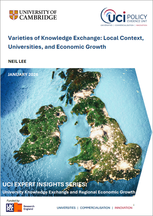 University knowledge exchange and regional growth