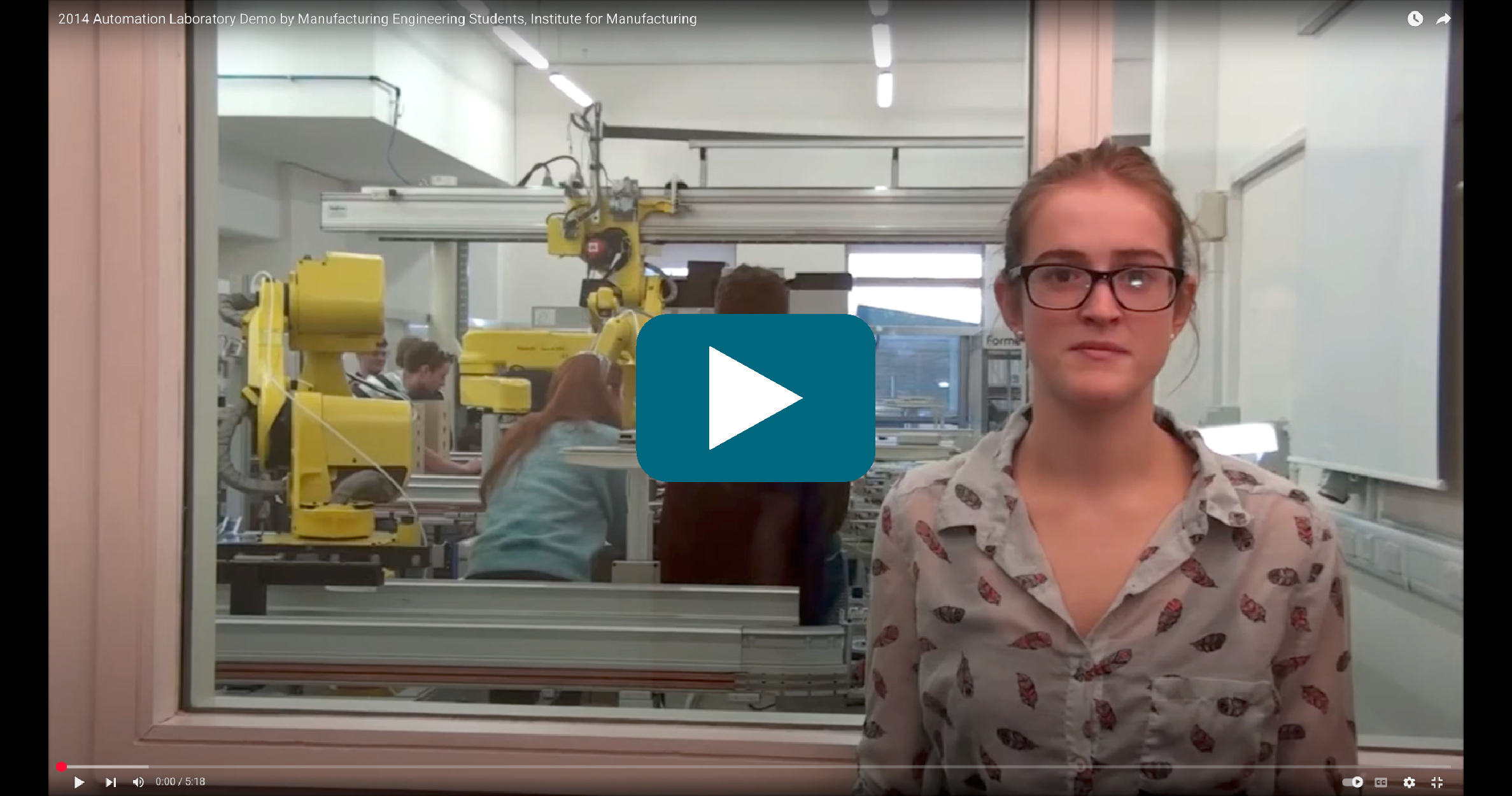 Video Thumbnail: 2014 Automation Laboratory Demo by Manufacturing Engineering Students, Institute for Manufacturing